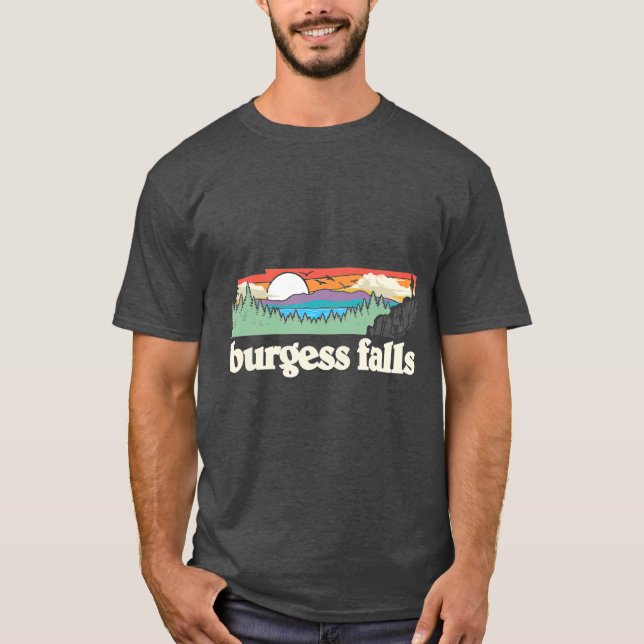 Burgess Falls Tennessee Outdoor Retro Nature T-Shirt (Vorderseite)