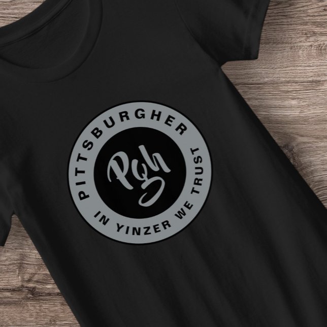 Burgh Black Gold Pgh City Active Fitness Yinzer T-Shirt (Von Creator hochgeladen)