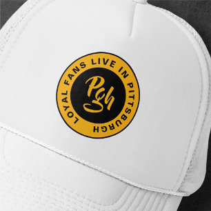 Burgh Fan Custom Black Gold Vintag Truckerkappe