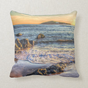 Burgh-Insel von Bantham am Sonnenuntergang… Kissen