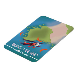 Burgh Island Devon Reiseplan Magnet