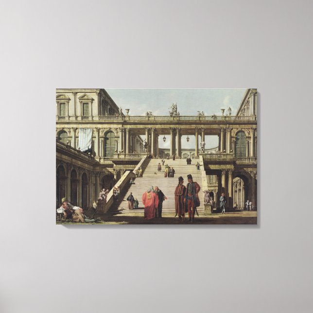 Burghof, 1762 leinwanddruck (Vorderseite)