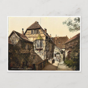 Burghof, Wartburg, Thüringen, Deutschland seltene Postkarte
