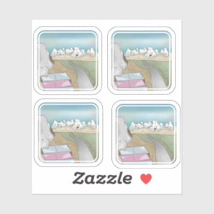 Burghügel boulding Neuseeland Aufkleber