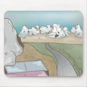 Burghügel boulding Neuseeland Mousepad