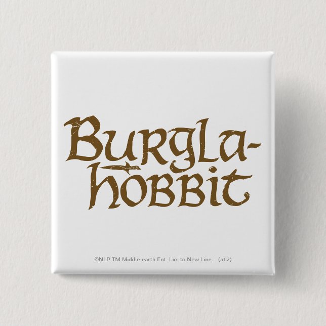 Burgla Hobbit Button (Vorderseite)