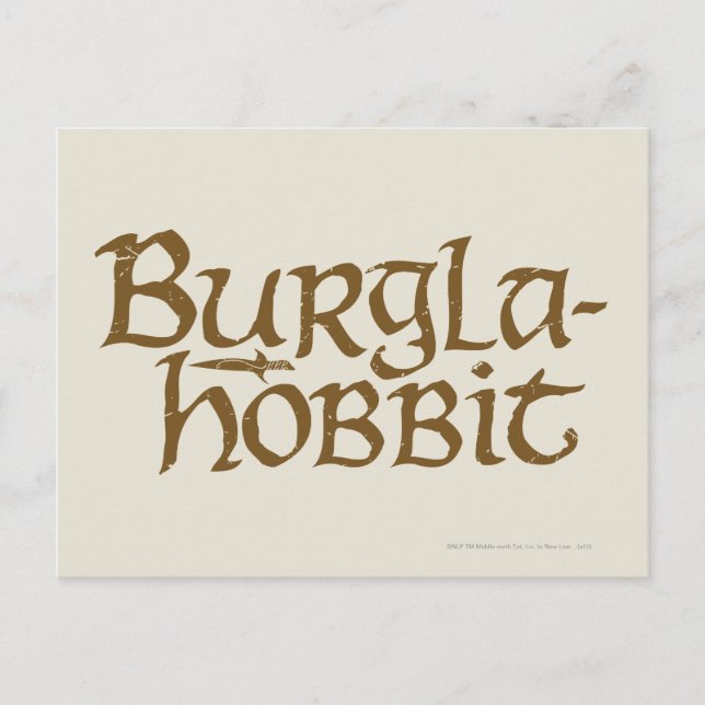 Burgla Hobbit Postkarte (Vorderseite)