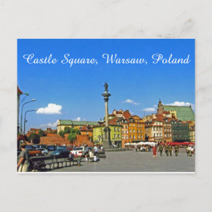 Burgplatz, Warschau, Polen Postkarte