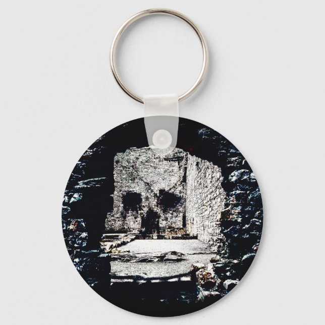 Burgschädel Schlüsselanhänger (Vorderseite)