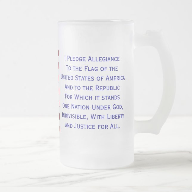Bürgschaft der Ergebenheits-Flaggen-Tasse Mattglas Bierglas (Rechts)