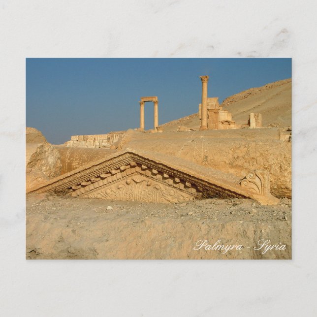 Burgschatz, Palmyra, antikes Syrien Postkarte (Vorderseite)