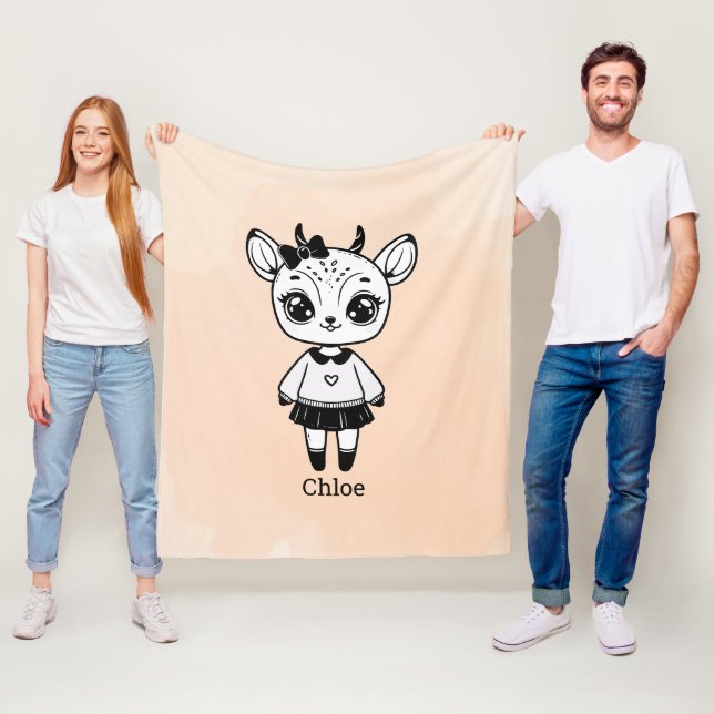 Burgtuch Fleecedecke (Beispiel)