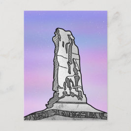 Burgturm Castleton Rock Postkarte