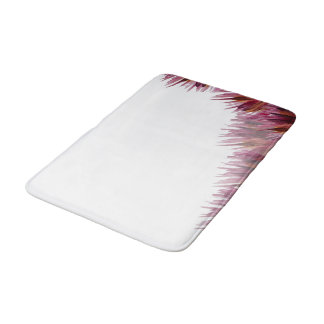Burgund Abstrakte Blume Wasserfarben Handgemalt Badematte