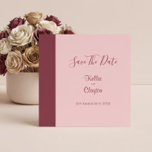 Burgund-Bar-Minimalistische Moderne Hochzeit