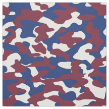 Burgund, Blau und Weiße Camouflage