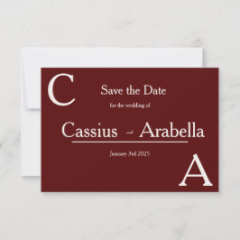 Burgund Bliss: Version 2 Save the Date