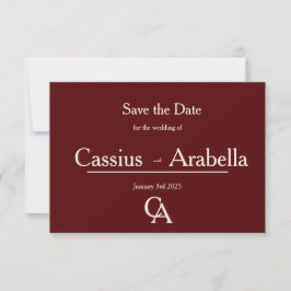 Burgund Bliss: Version 3 Save the Date