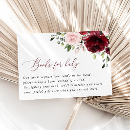 Burgund-Blume, rosa Blume, Kinderbücher Begleitkarte