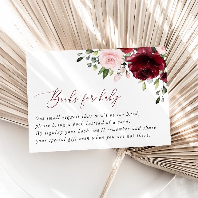 Burgund-Blume, rosa Blume, Kinderbücher Begleitkarte (Von Creator hochgeladen)