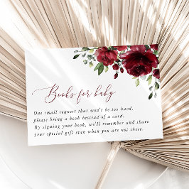 Burgund-Blume, rote Blume, Kinderbücher Begleitkarte