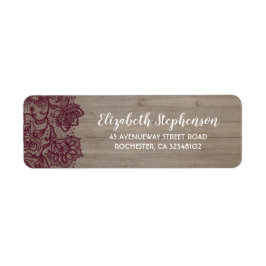 Burgund Blume rustikal