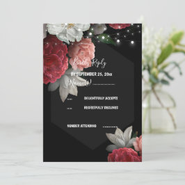 Burgund Blumenstrauß UAWG Einladung