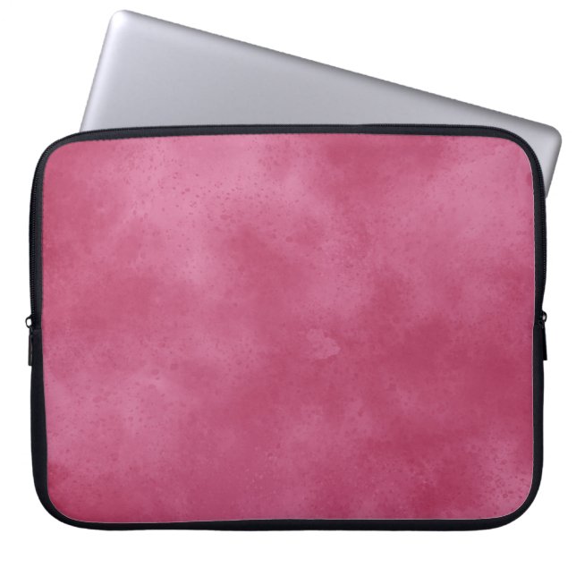 Burgund Blush Cloud-Effekt Laptopschutzhülle (Vorderseite)