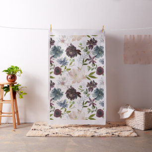 Burgund, Blüte und Navy Stoff