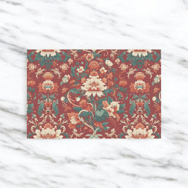 Burgund Chinoiserie Grandmillenial Toile Seidenpapier
