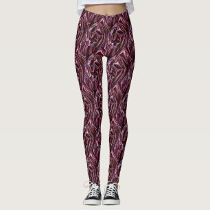 Burgund Chrom Leggings