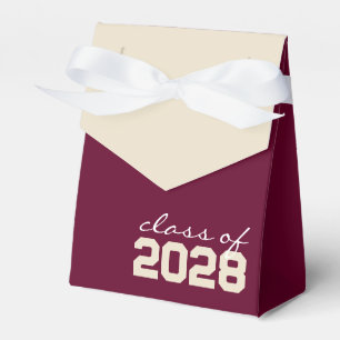 Burgund & Creme-Abschlussgeschenkboxen Geschenkschachtel