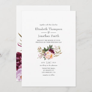 Burgund - Einladung zur Hochzeit von Marsala und P