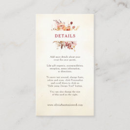 Burgund & Elfenbeinküste Elegante Begleitkarte