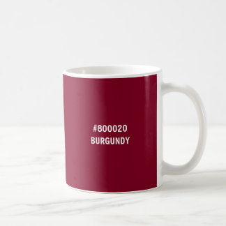 Burgund Farbe hex Code Tasse