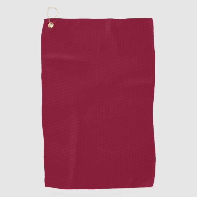 Burgund (feste Farbe) Golfhandtuch (Vorderseite)
