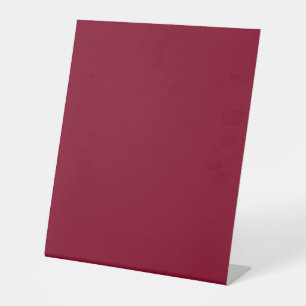 Burgund (feste Farbe) Sockelschild