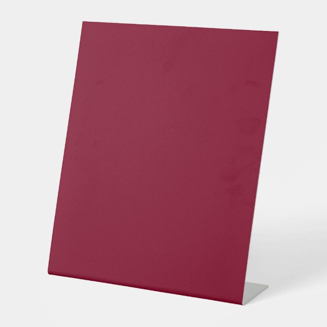 Burgund (feste Farbe) Sockelschild (Vorderseite)