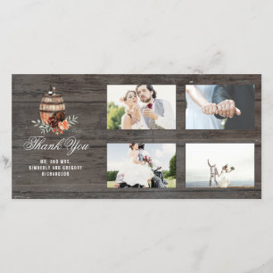 Burgund Floral Barrel Rustic Danke Hochzeit