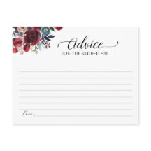 Burgund-Floral-Ratschlag für die Karte