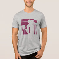 Burgund-Formen Geometrische abstrakte Kunst MCM-Lo