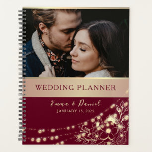 Burgund Foto Wedding Planner Planer