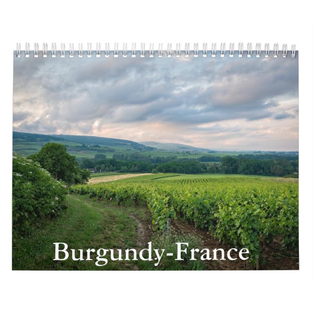 Burgund-Frankreich-Kalender Kalender (Titelbild)