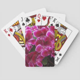 Burgund Geranium Spielkarten