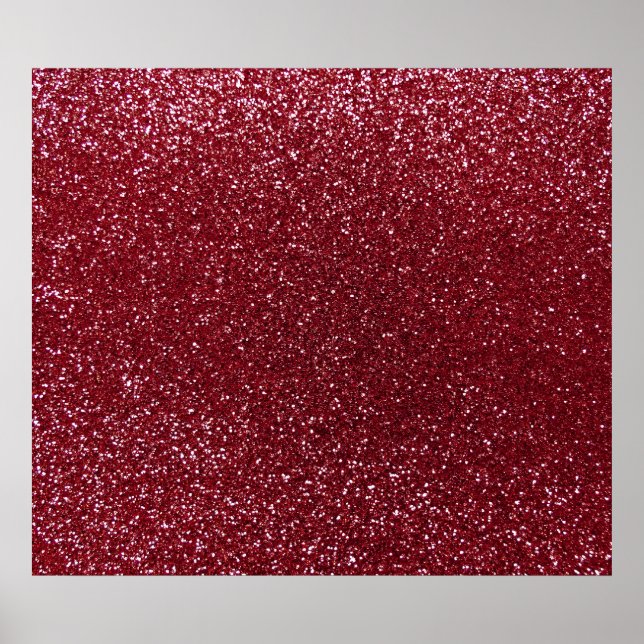 Burgund-Glitzer Poster (Vorne)