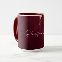 Burgund Gold Luxus Moderne Kollektion