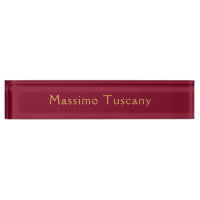 Burgund Gold Professionell Trendy Minimalistischer