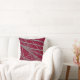 Burgund & Gray Moderne Elegante Abstrakt Kissen (Couch)
