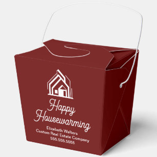 Burgund Immobilienunternehmen Benutzerdefiniertes  Geschenkschachtel