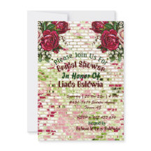 Burgund Land Rote Rustikale Rose Brautparty I